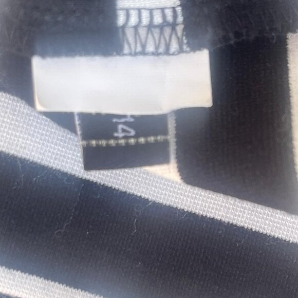 Kate Spade Broome Street Striped Navy Blue Dress with Front Pockets Size M - Picture 6 of 6